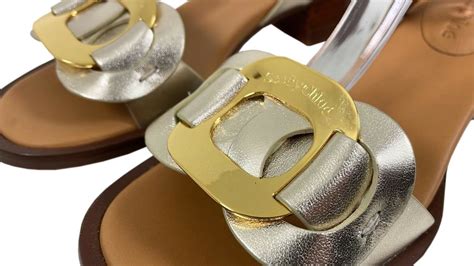 See by Chloé Teenslipper 'CHANY' in Goud 